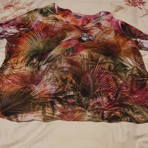 Laura Scott  3X  woman printed top - Picture 14 of 15